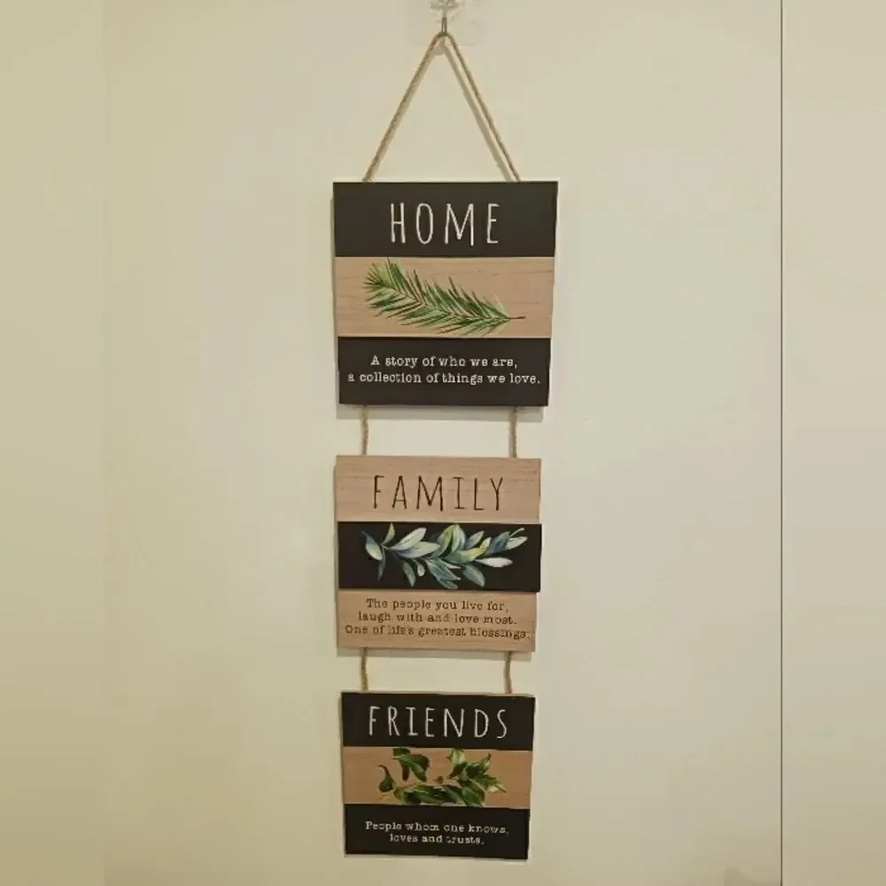 3 for $26 - Home Family Friends Decor Hanging Wall Door Sign